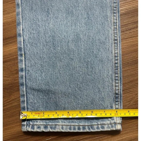 Vintage 98' Levi's 505 Regular Fit Straight Leg Light Wash Mens Jeans Sz 34x36 - Picture 7 of 9